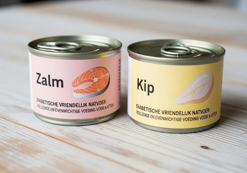 Blikjes natvoer geschikt voor katten met diabetes