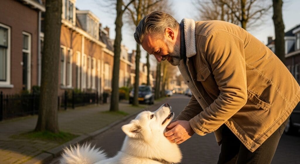 Hond krijgt voor huidproblemen.
